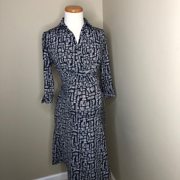 SOLD!! Black and White Maternity Dress - Picture 2 of 11